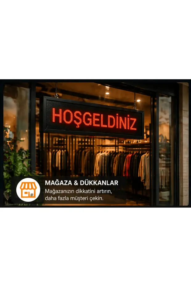 32x64 LED Kayan Yazı Tabela – Yüksek Parlaklık, Dikkat Çeken Reklam Çözümü